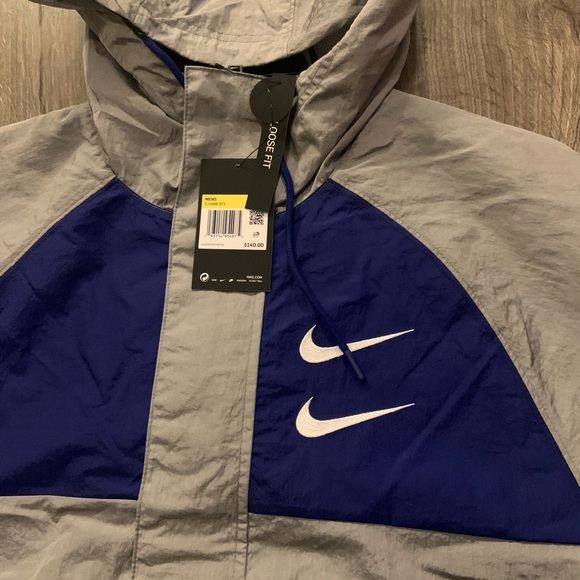 nike double swoosh woven jacket